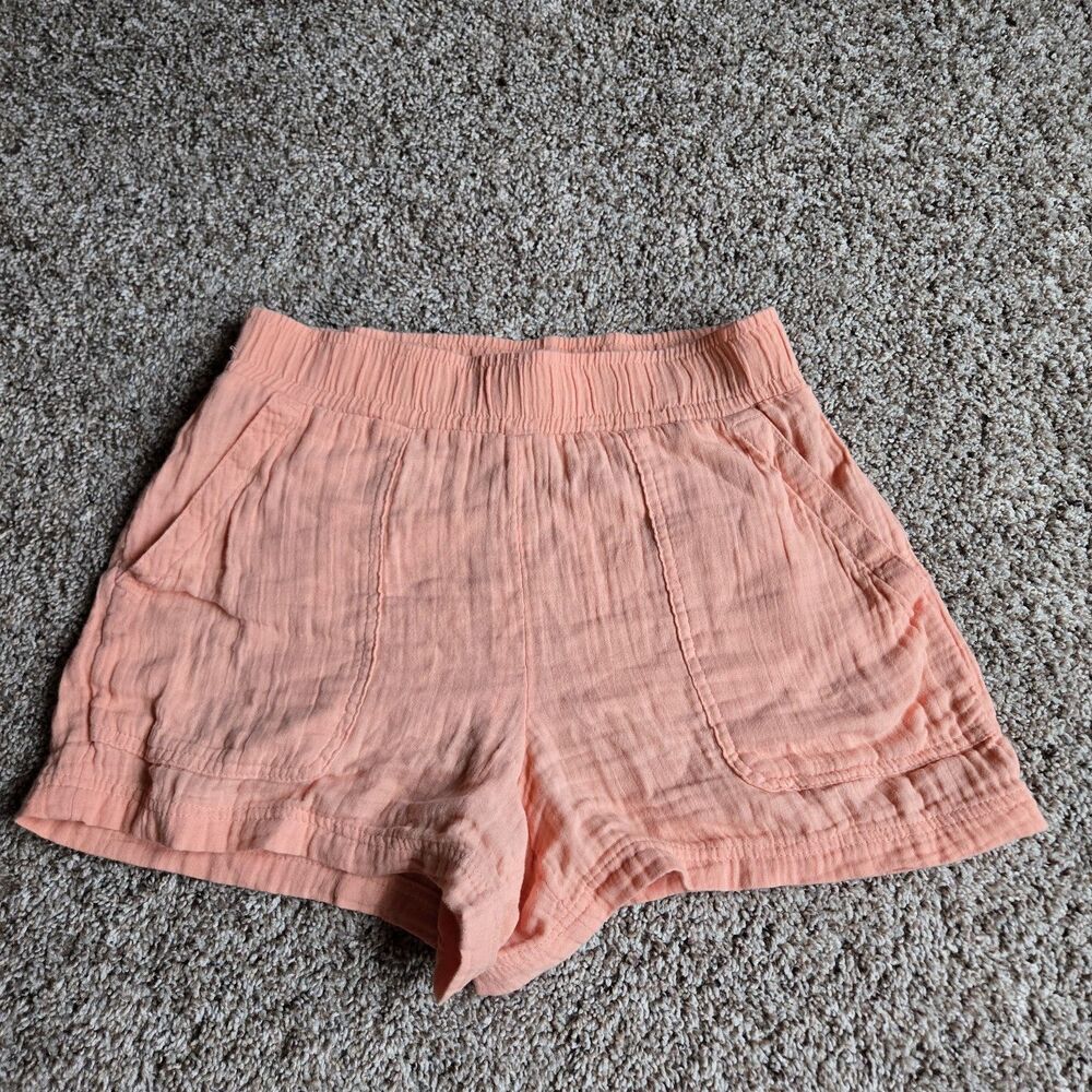 GAP Linen Blend Pull On Shorts Womens Size Small Black Drawstring NWOT